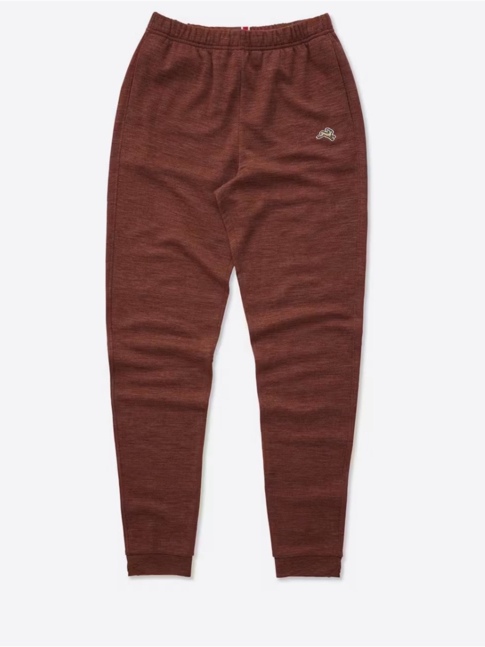 Tracksmith Downeaster Pant in the Cherry Mahogany Heather